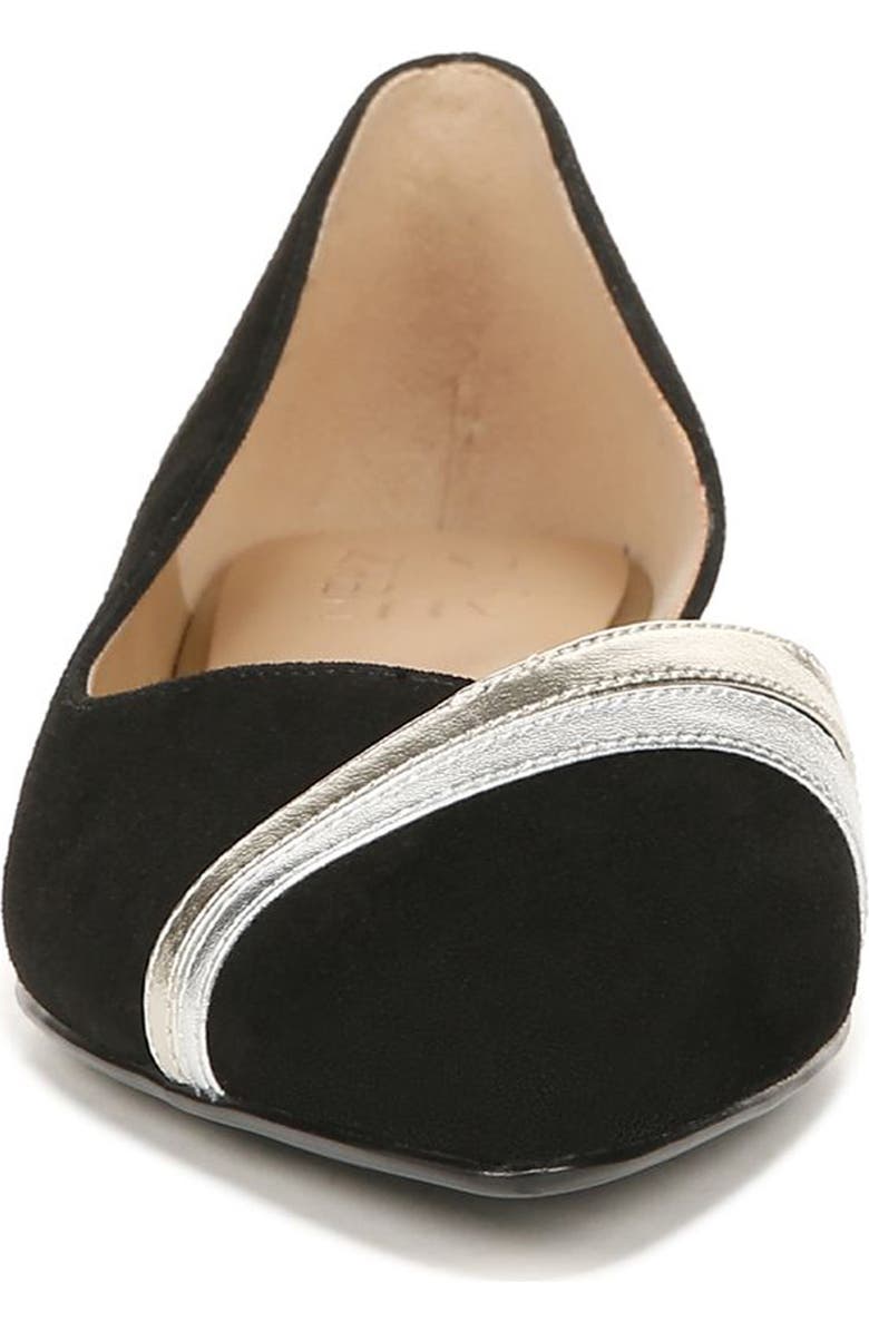 Naturalizer Henrietta Half d'Orsay Pointed Toe Flat, Alternate, color,