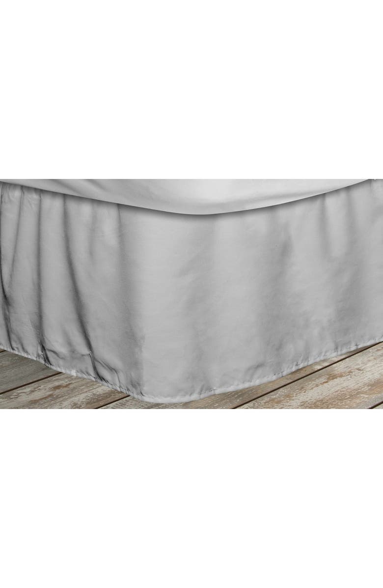 Duck River Textile King Frita Elastic Fastner Pleated Bedskirt - Grey, Main, color, 