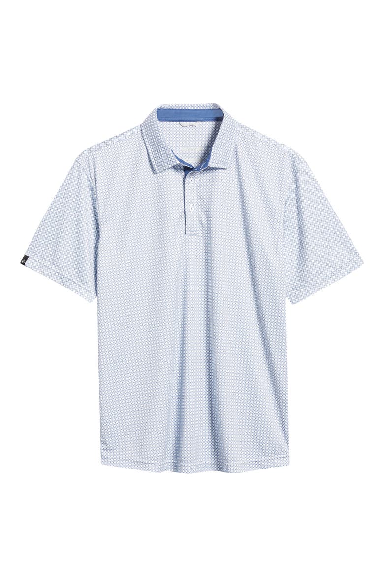 Tanner Geo Print Performance Golf Polo, Alternate, color, NAVY