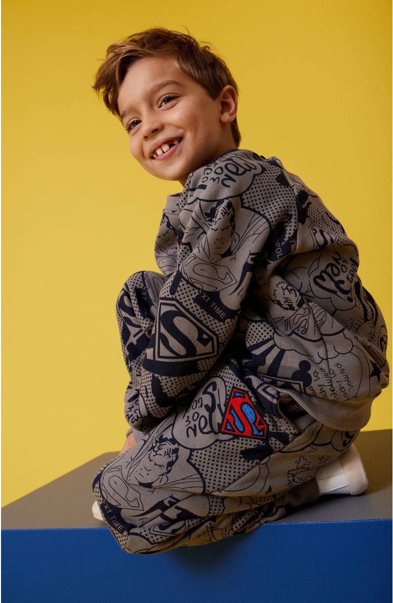 Lola + The Boys Superman Fleece, Alternate, color, 