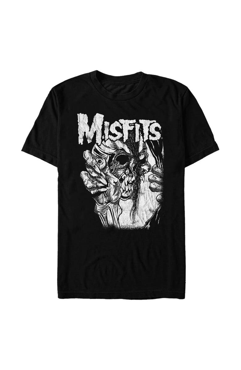 Misfits Men's Misfits Distressed Eye Skull  Graphic T-Shirt, Main, color, Black
