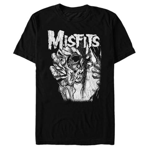 Men's Misfits Distressed Eye Skull  Graphic T-Shirt