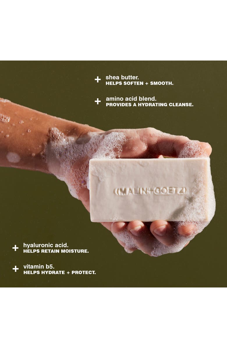 MALIN+GOETZ Vitamin B5 Hydrating Bar in Dark Rum, Alternate, color, Natural
