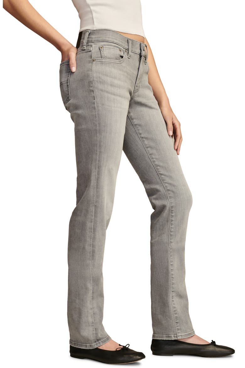 Sweet Straight Leg Jeans, Alternate, color, PEBBLE GRE