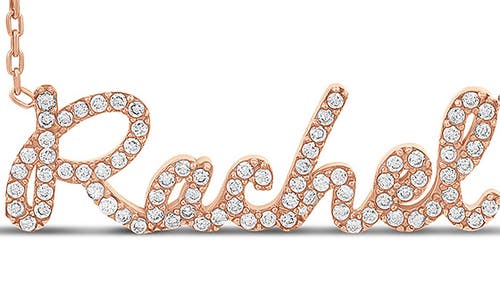 Shymi Script Name Necklace In Gold