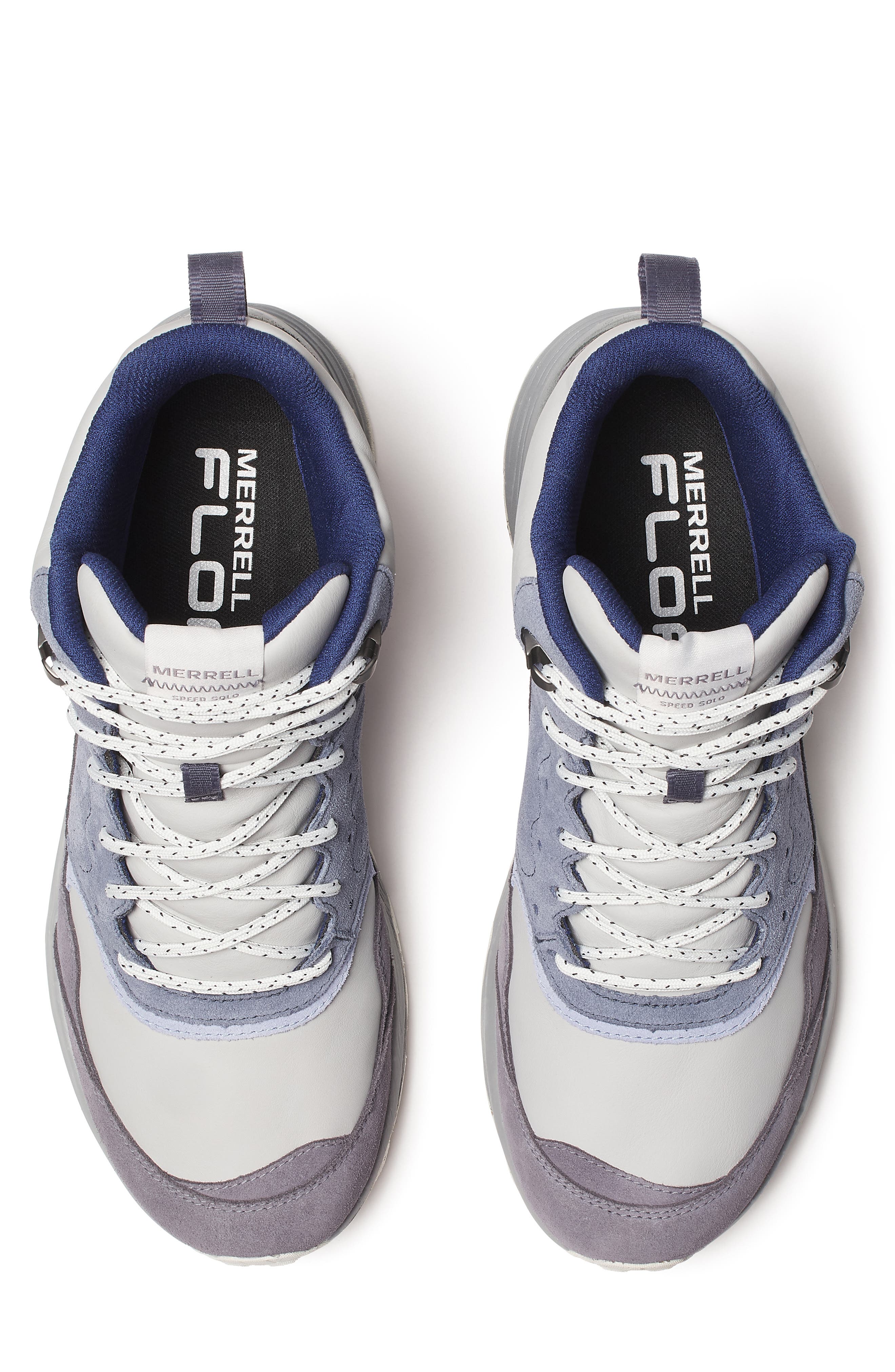 Merrell Speed Solo Waterproof Mid Hiking Sneaker, Alternate, color, Indigo