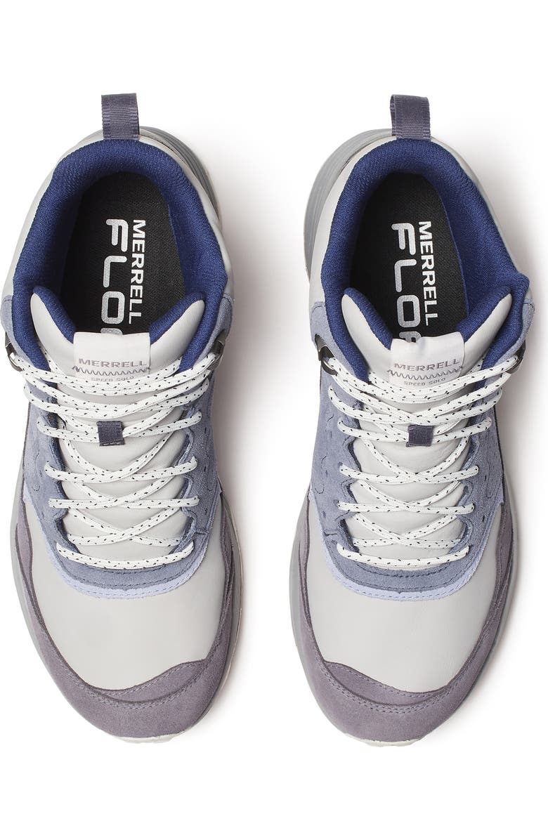 Merrell Speed Solo Waterproof Mid Hiking Sneaker, Alternate, color, Indigo