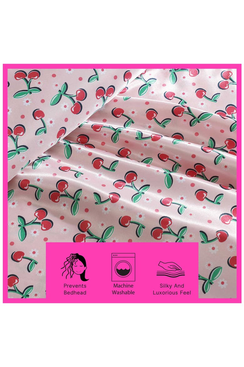 Cherry Good Day Sheet Set, Alternate, color, PINK