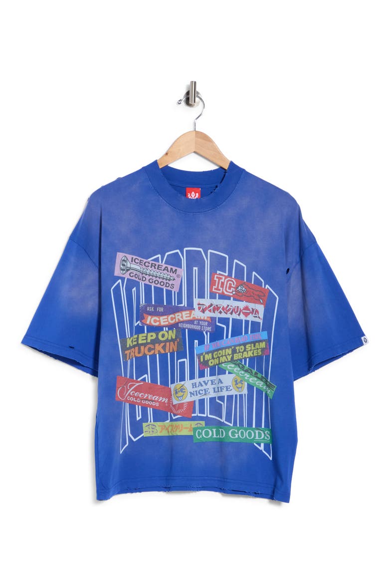 Bumper Graphic T-Shirt, Main, color, SURF THE WEB