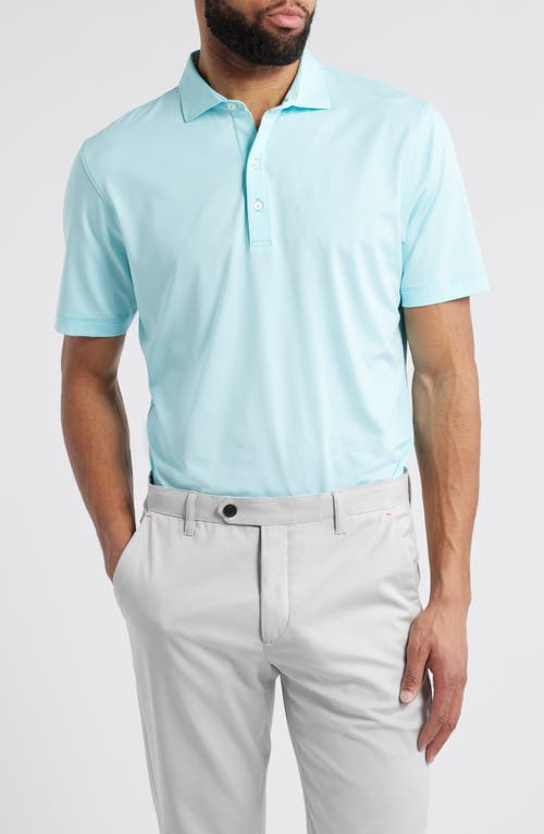 Johnnie-o Idris Top Shelf Heathered Polo In Tarpon