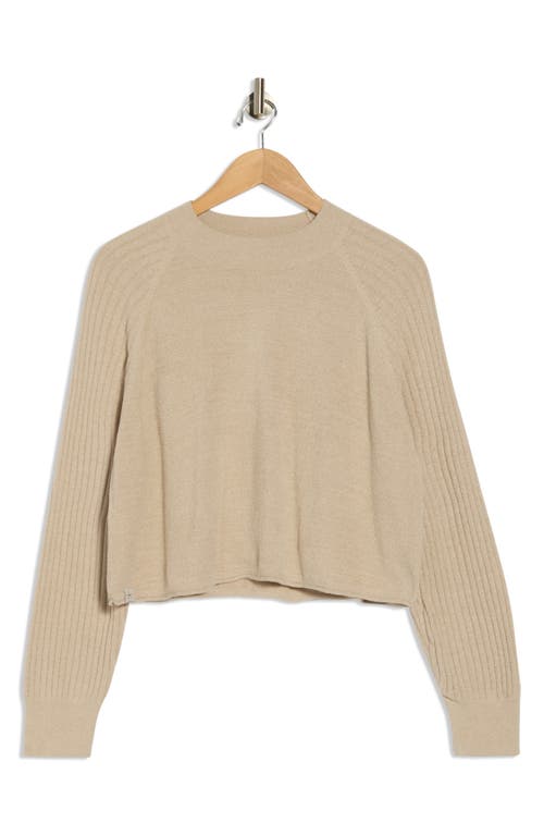 Barefoot Dreams ® Cozychic® Ultra Lite® Mock Neck Crop Sweatshirt In Brown
