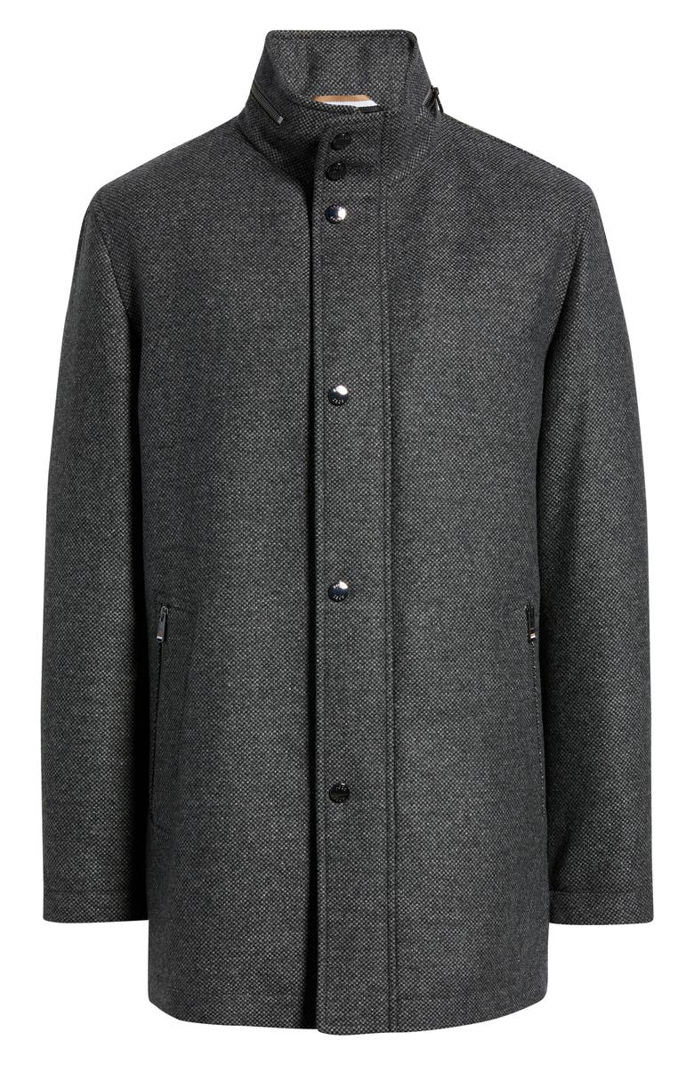 BOSS Camron Wool Blend Coat, Main, color, Medium Grey
