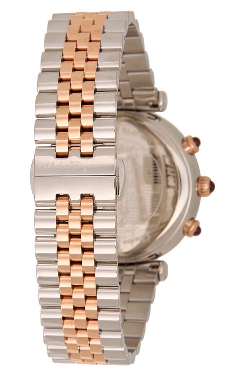 Ferragamo Ora Chronograph Bracelet Strap Watch, 38mm In Two Tone