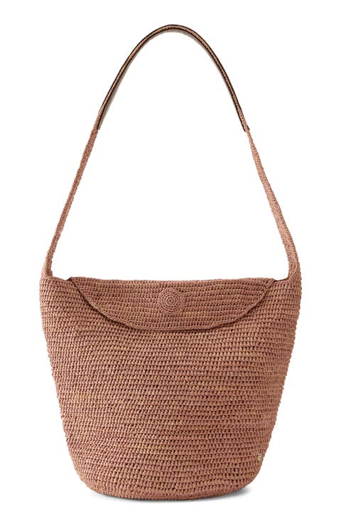 Yala Crochet Raffia Shoulder Bag