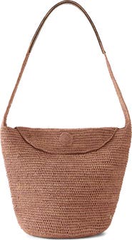 Helen Kaminski Yala Crochet Raffia Shoulder Bag