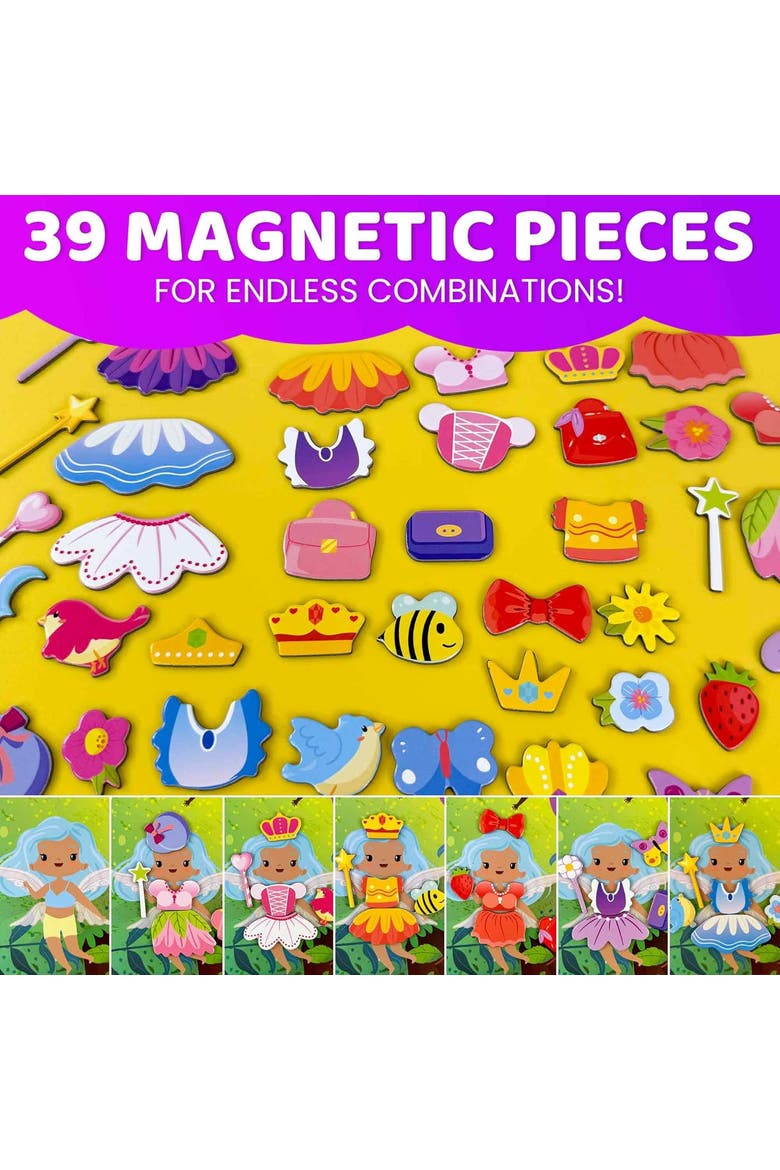Magnetic Educational Kids Dress-Up Dolls, Alternate, color, Fairytale