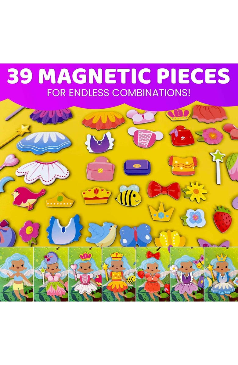 Quokka Magnetic Dress-Up Dolls for Kids Ages 3-5 - Creative Play Set, Alternate, color, Fairytale