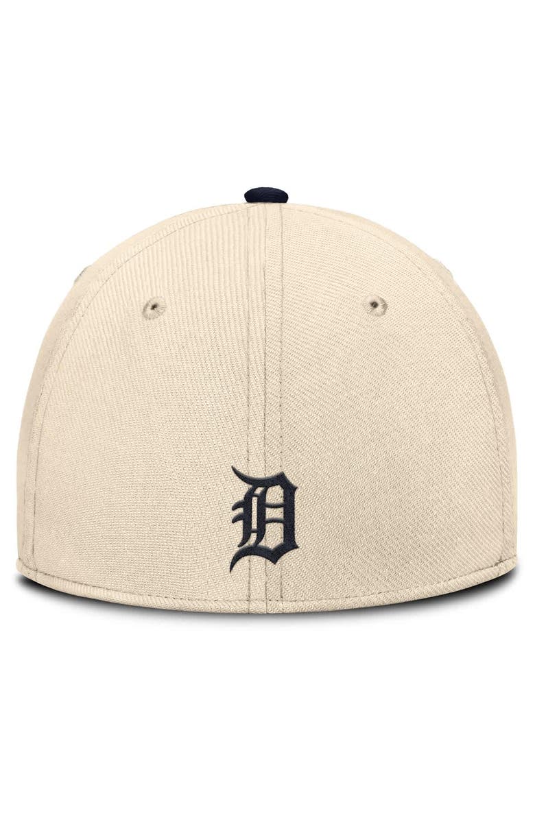 Nike Men's Nike Natural/Navy Detroit Tigers Statement Rise Performance Flex Hat, Alternate, color, Natural