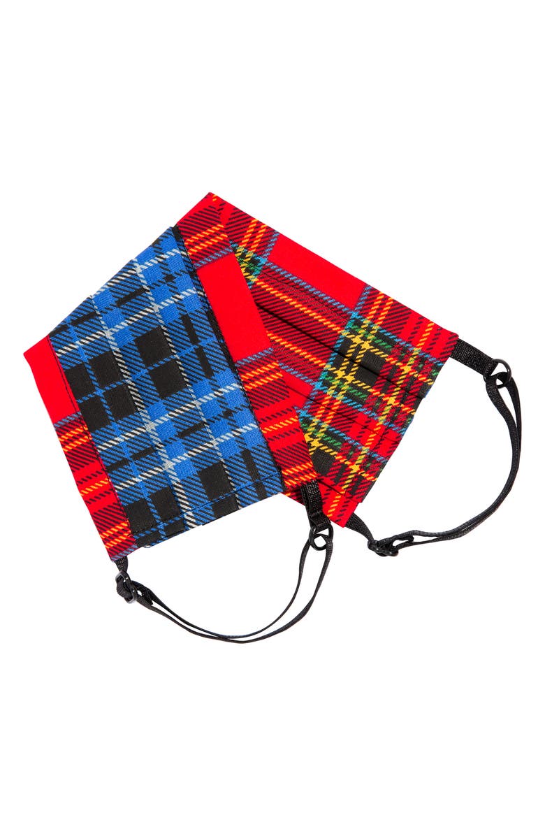 L. Erickson Peace II Adult Pleated Reversible Cotton Face Mask, Main, color, 