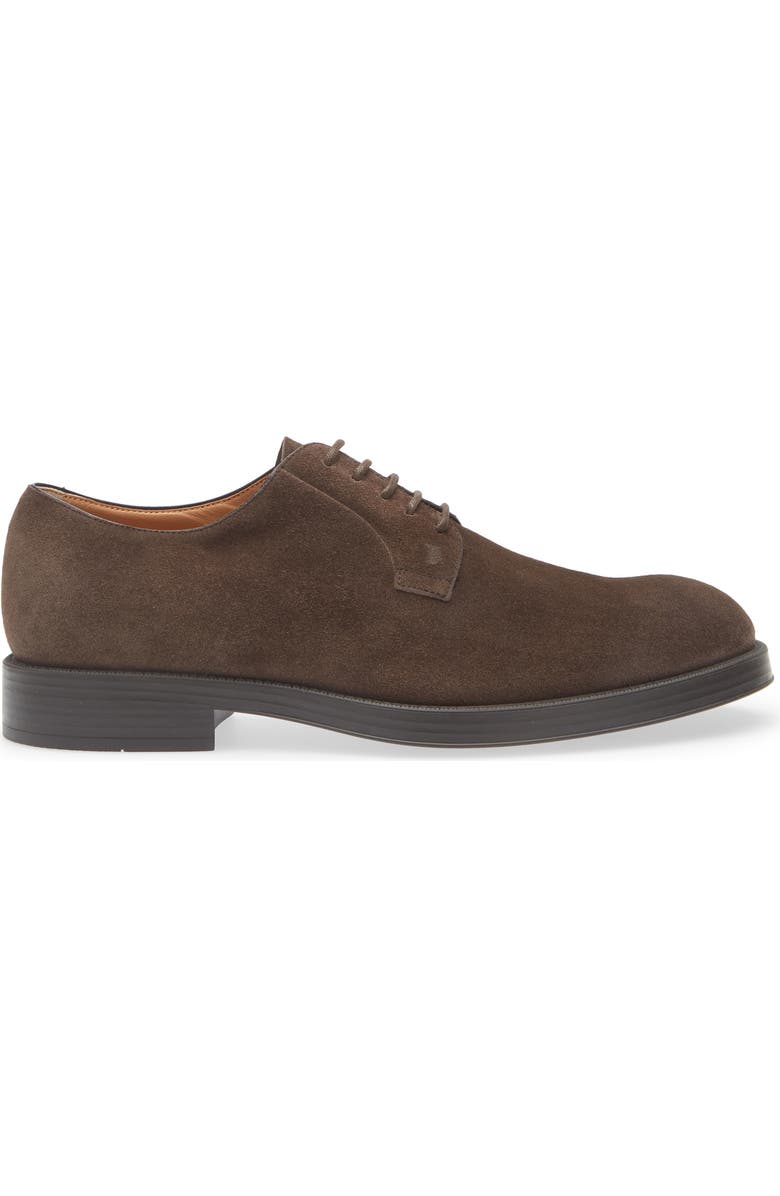 Tod's Plain Toe Derby, Alternate, color, Testa Moro