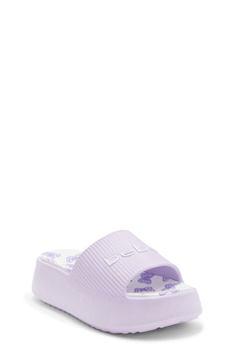 Kids' Logo Accent Platform Slide Sandal (Little Kid & Big Kid)