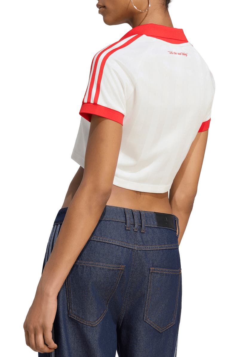 adidas Coca-Cola Cropped Jersey, Alternate, color, Core White