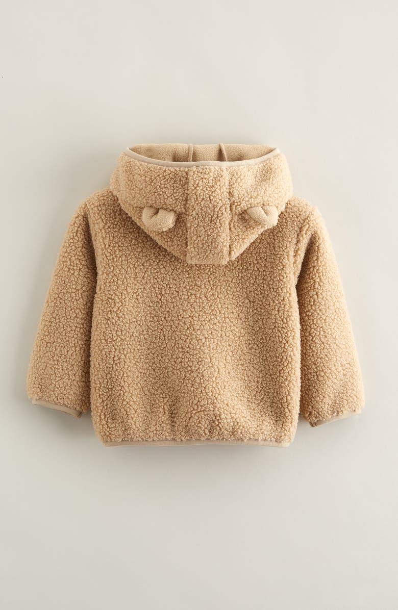 Tucker + Tate Cozy Hooded Faux Shearling Jacket, Alternate, color, Tan Stock
