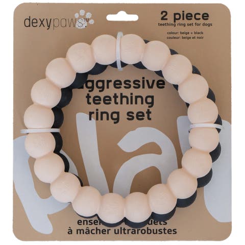 Super Chew Rings 2 Piece Dog Teething Toys