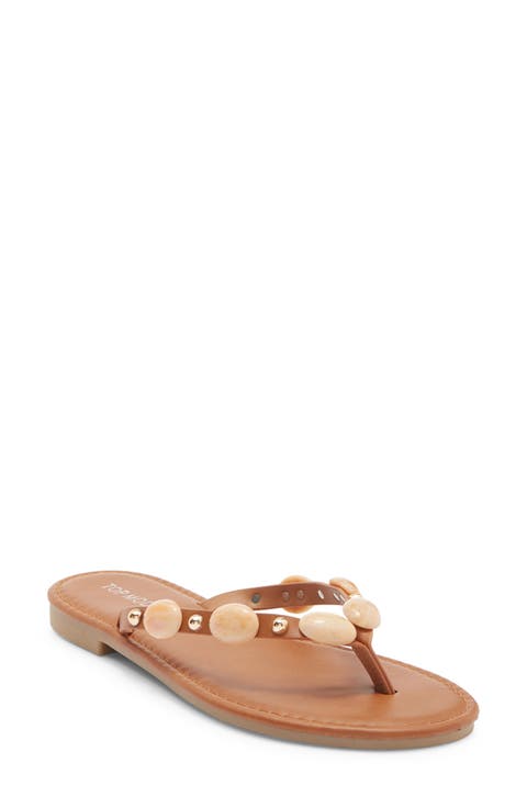 Aria Studded Flip Flop (Women)