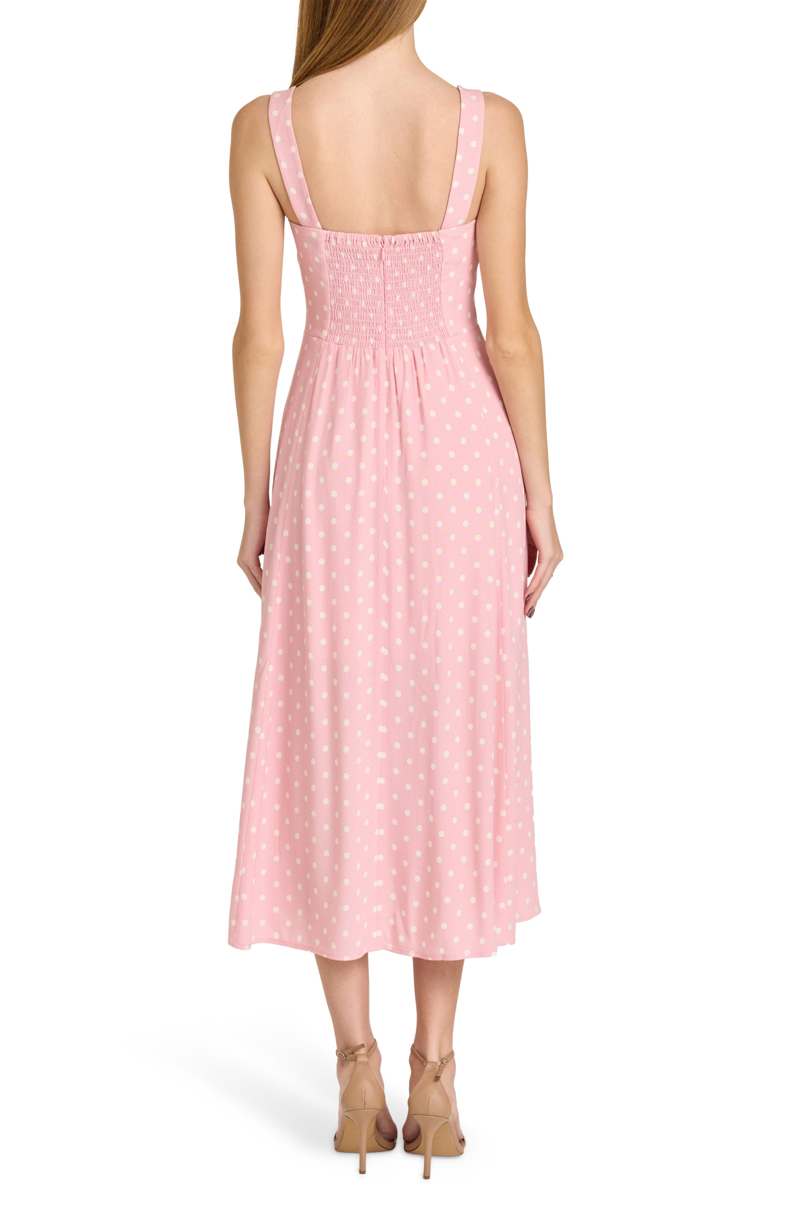 Leonie Polka Dot Corset Midi Dress - image 2