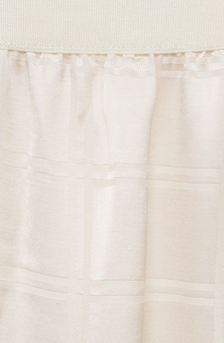 MANGO Check Pajama Pants, Alternate, color, Ivory White