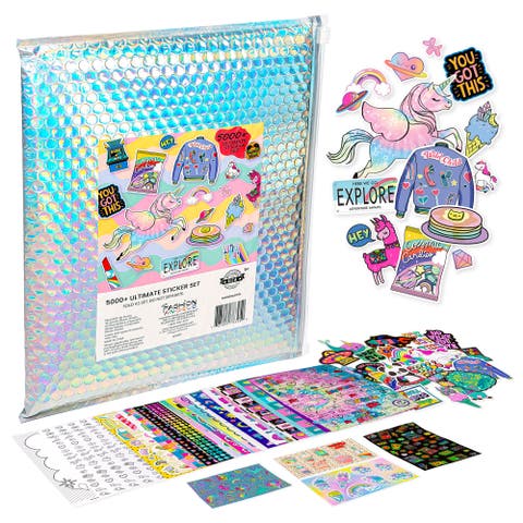 5,000+ Ultimate Sticker Set Vinyl, 3D & Puffy Stickers