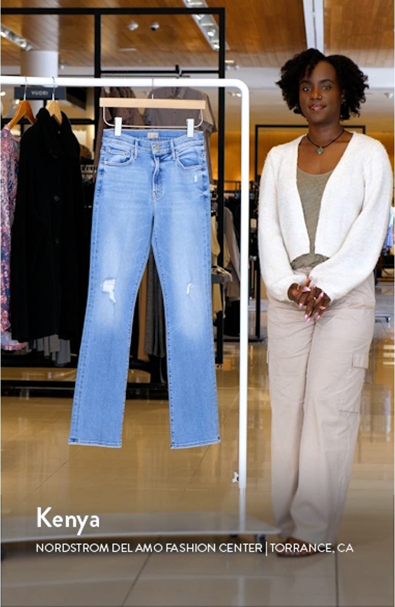 The Insider Sneak Distressed High Waist Bootcut Jeans, sales video thumbnail