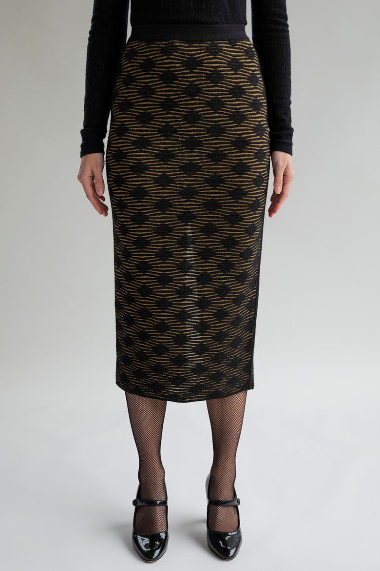 Ines Skirt, Main, color, GOLDEN BLACK