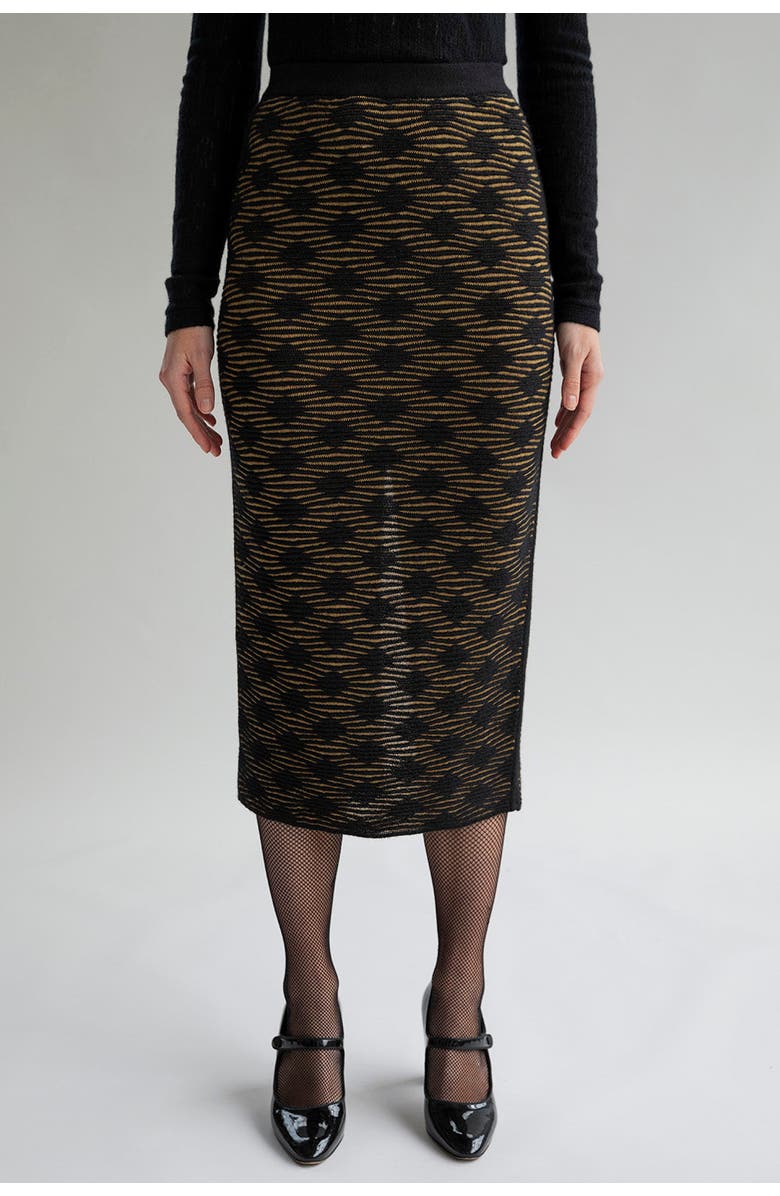 SSKEIN Ines Skirt, Main, color, Golden Black