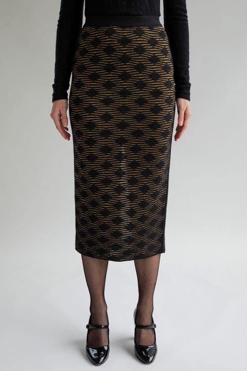 Sskein Ines Skirt In Golden Black