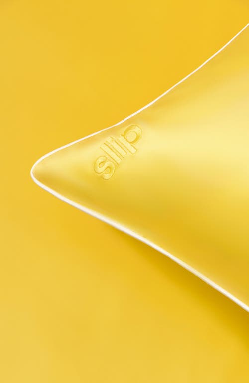 Slip Limoncello Pure Silk King Pillowcase In Yellow
