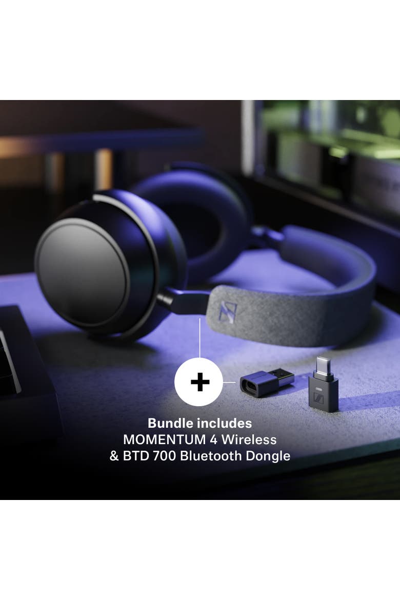 Momentum 4 Headphone and BTD 700 USB Dongle Bundle (Nordstrom Exclusive), Alternate, color, Teal