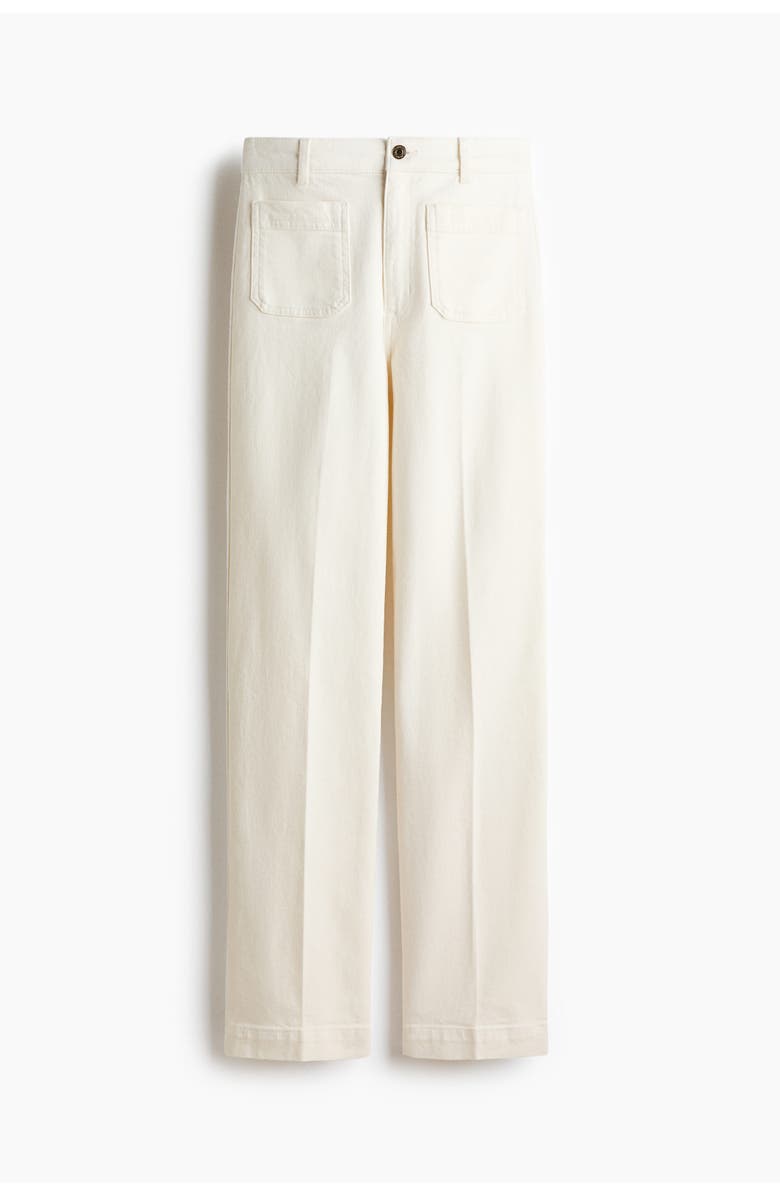 H&M Wide High Jeans, Main, color, White