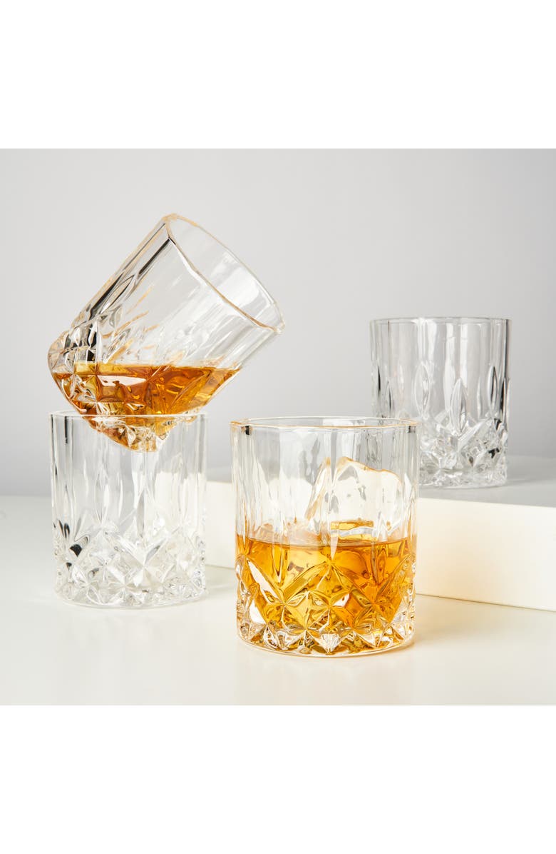 Viski Admiral Crystal Tumblers Set of 4, Alternate, color, Clear