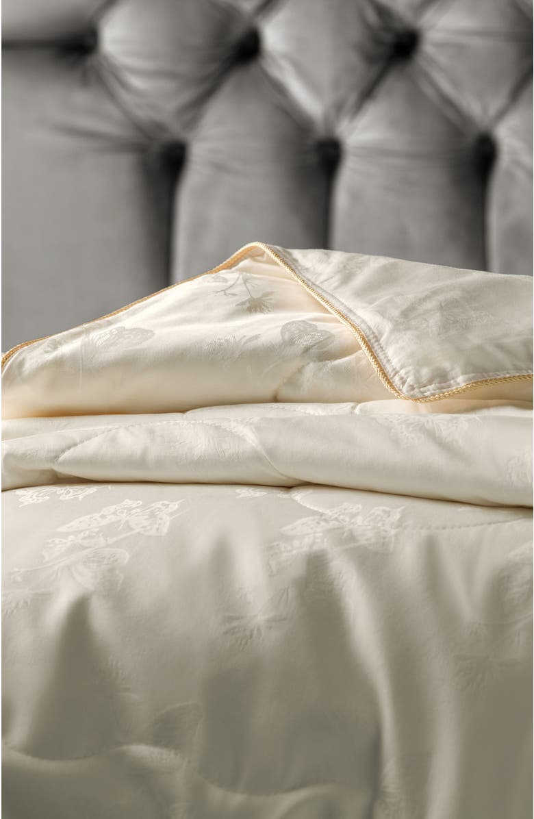 Togas Selena Tussah silk comforter, Alternate, color, White