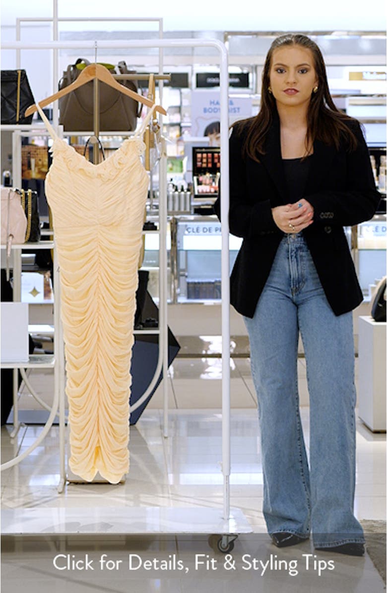 Ruffle Ruched Midi Dress, sales video thumbnail