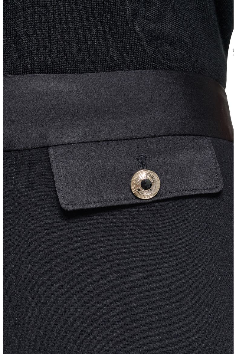 Straight Leg Trousers, Alternate, color, BLACK