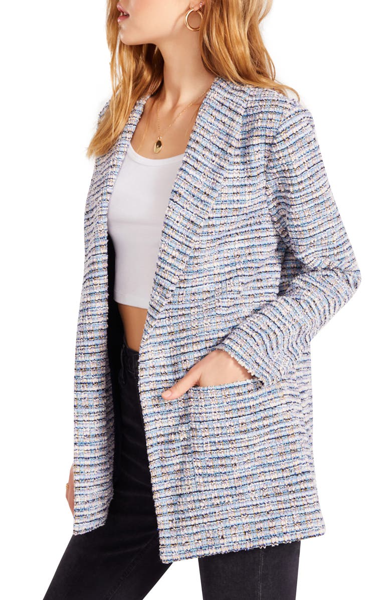 BB Dakota by Steve Madden BB Dakota Tweed Soft Knit Blazer, Alternate, color, 