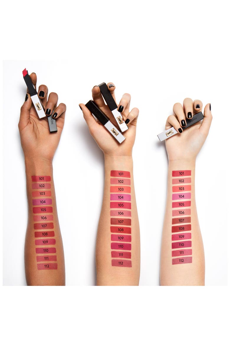 Rouge Pur Couture The Slim Sheer Matte Lipstick, Alternate, color, 106 PURE NUDE