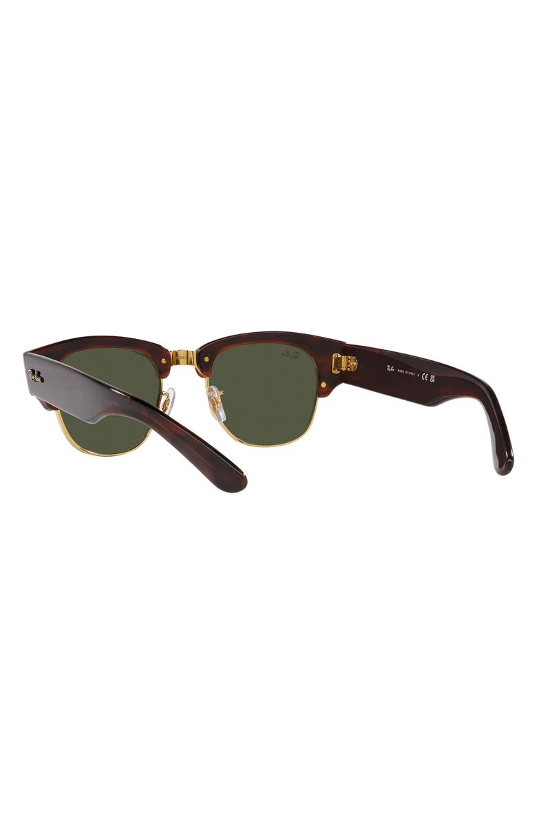 Ray-Ban Mega Clubmaster 50mm Square Sunglasses, Alternate, color, Brown/ Green
