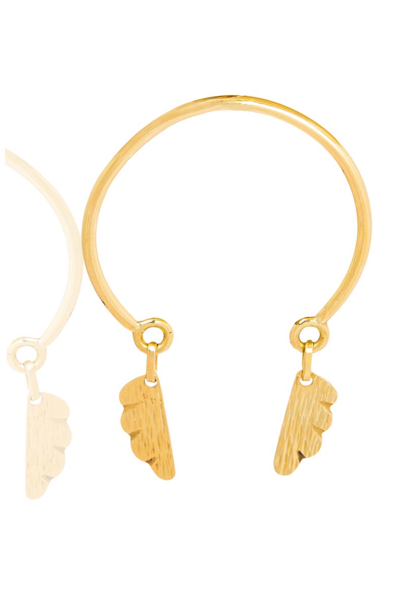 Malaika Wings Bracelet, Main, color, Gold