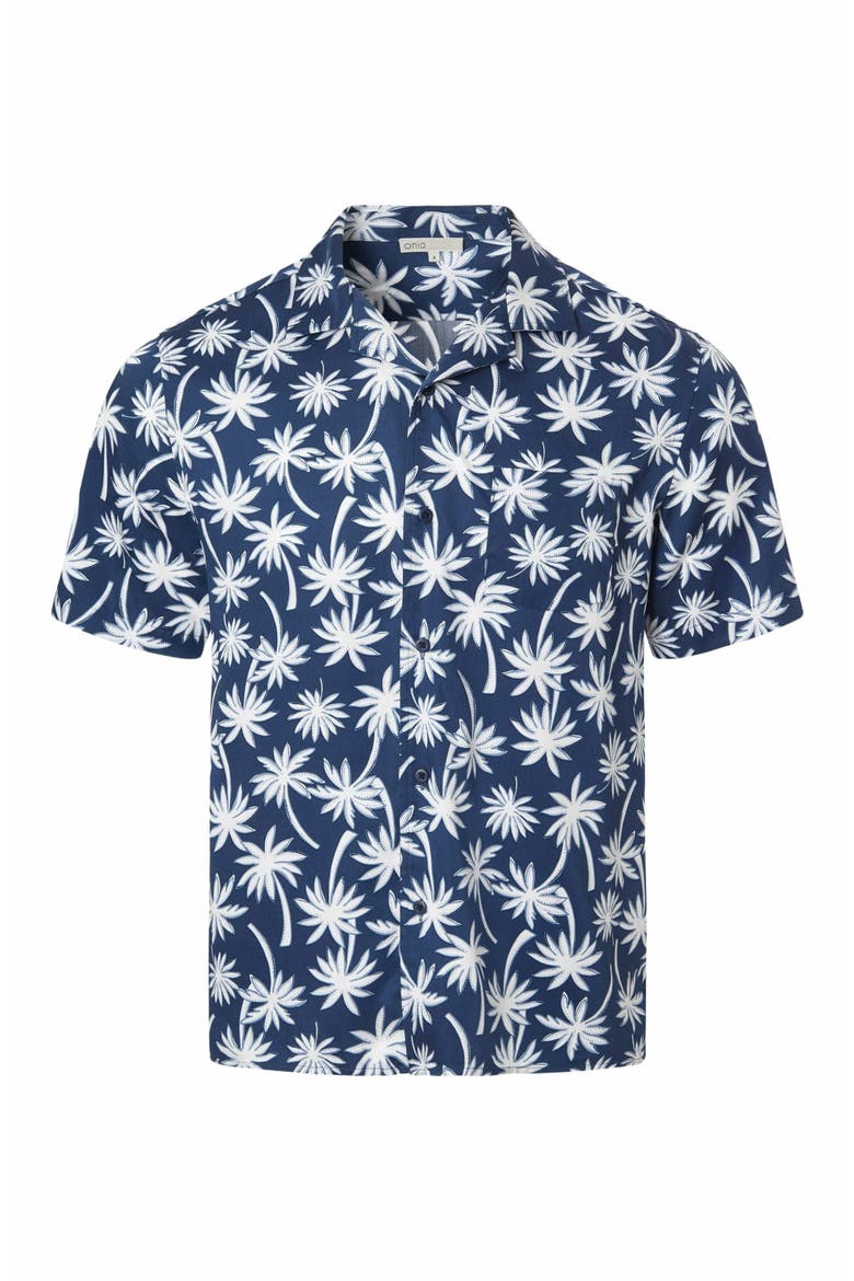 Tencel Vacation Shirt, Alternate, color, DEEP NAVY MULTI