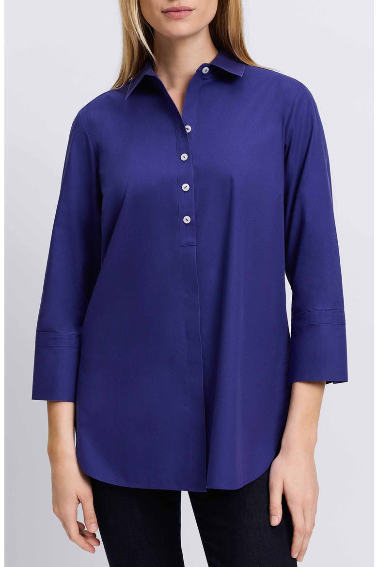 Madison Popover Cotton Oxford Shirt, Main, color, MAJESTIC BLUE