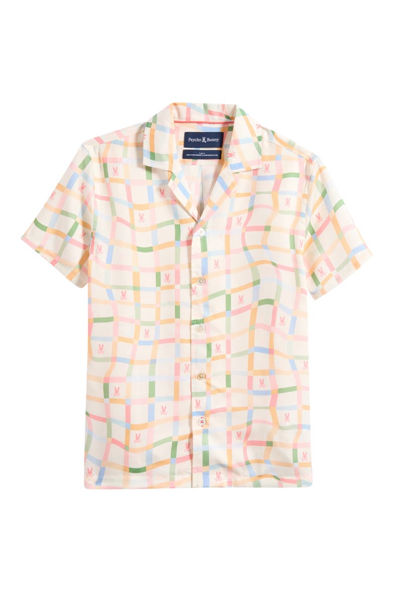 Kids' Atlas Windowpane Check Button-Up Shirt, Main, color, PRISTINE